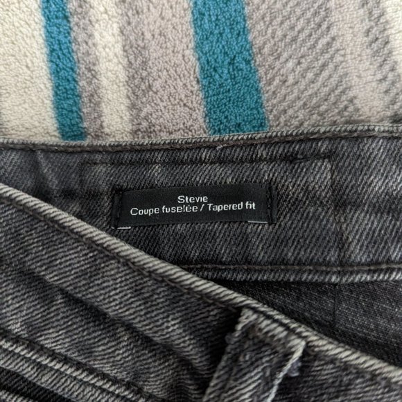 Frank and Oak Stevie denim mom jeans faded black - Picture 4 of 7